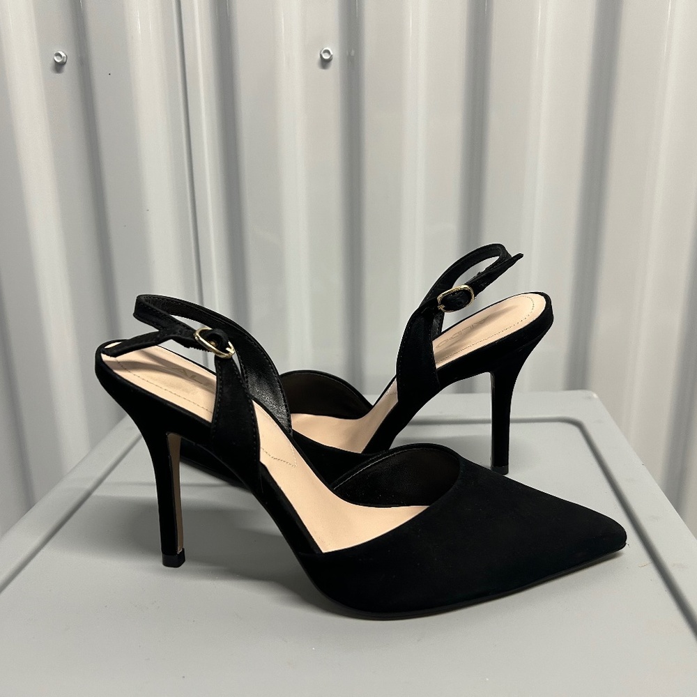 Aldo Velvet slingback pumps black